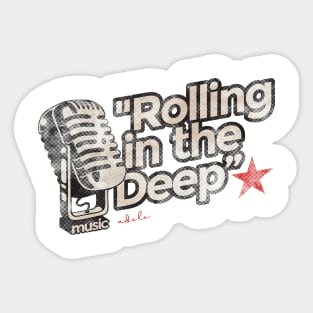 Rolling in the Deep - Greatest Karaoke Songs Sticker